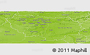 Physical Panoramic Map of Île-de-France