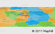 Political Panoramic Map of Île-de-France