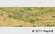 Satellite Panoramic Map of Île-de-France