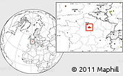 Blank Location Map of Fontainebleau