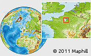 Physical Location Map of Versailles, highlighted parent region