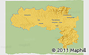 Savanna Style 3D Map of Carcassonne, single color outside
