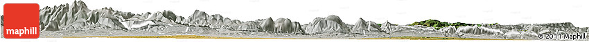 Satellite Horizon Map of Carcassonne, lighten, semi-desaturated
