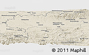 Shaded Relief Panoramic Map of Carcassonne