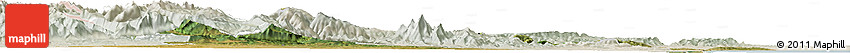 Satellite Horizon Map of Aude, lighten