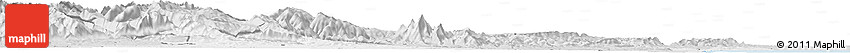 Silver Style Horizon Map of Aude