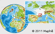 Physical Location Map of Aude, highlighted country, highlighted parent region, within the entire country
