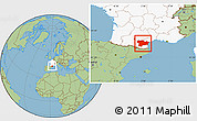 Savanna Style Location Map of Aude, highlighted country