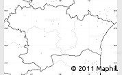 Blank Simple Map of Aude, no labels