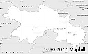 Silver Style Simple Map of le Vigan