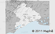 Gray 3D Map of Montpellier