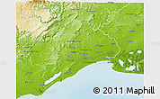 Physical 3D Map of Montpellier