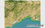 Satellite 3D Map of Montpellier