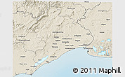 Shaded Relief 3D Map of Montpellier