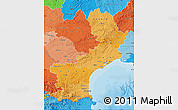 Political Shades Map of Languedoc-Roussillon