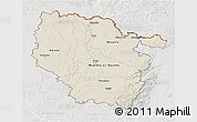 Shaded Relief 3D Map of Lorraine, lighten, semi-desaturated