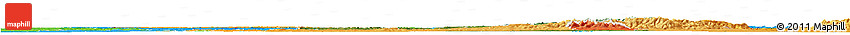Satellite Horizon Map of Lorraine, political shades outside