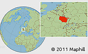 Savanna Style Location Map of Lorraine