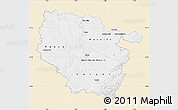 Classic Style Map of Lorraine, single color outside
