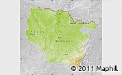 Physical Map of Lorraine, lighten, desaturated