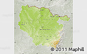 Physical Map of Lorraine, lighten, semi-desaturated