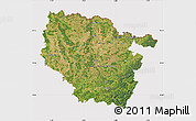 Satellite Map of Lorraine, cropped outside