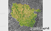 Satellite Map of Lorraine, desaturated