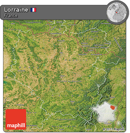 Satellite Map of Lorraine