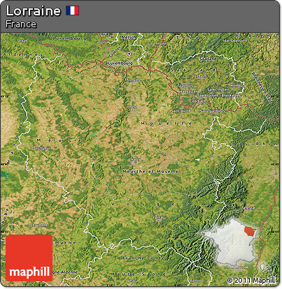 Satellite Map of Lorraine