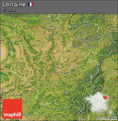 Satellite Map of Lorraine