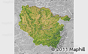 Satellite Map of Lorraine, lighten, desaturated