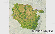 Satellite Map of Lorraine, lighten
