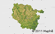 Satellite Map of Lorraine, single color outside