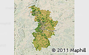 Satellite Map of Nancy, lighten