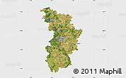 Satellite Map of Nancy, single color outside
