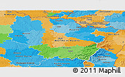 Political Panoramic Map of Lorraine