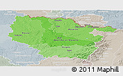 Political Shades Panoramic Map of Lorraine, lighten, semi-desaturated