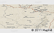 Shaded Relief Panoramic Map of Lorraine