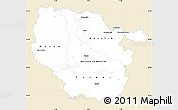 Classic Style Simple Map of Lorraine, single color outside