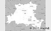 Gray Simple Map of Épinal