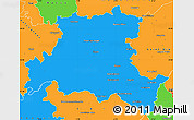 Political Simple Map of Épinal