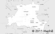 Silver Style Simple Map of Épinal