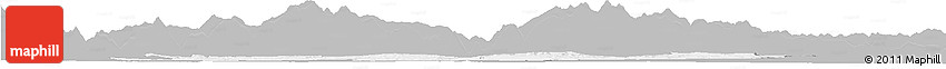 Gray Horizon Map of Pamiers, single color outside