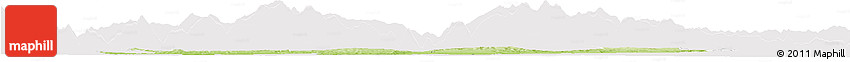 Physical Horizon Map of Pamiers, cropped outside