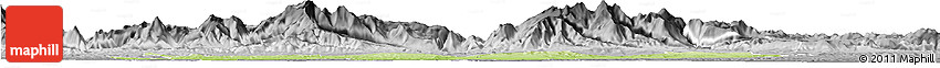 Physical Horizon Map of Pamiers, desaturated