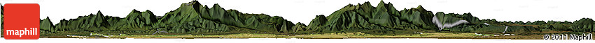 Satellite Horizon Map of Pamiers, darken