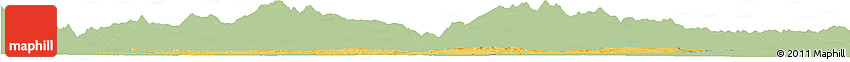 Savanna Style Horizon Map of Pamiers, single color outside