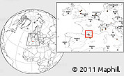 Blank Location Map of Pamiers, highlighted parent region, highlighted grandparent region, within the entire country