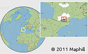 Savanna Style Location Map of Pamiers, highlighted parent region, highlighted grandparent region
