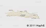 Shaded Relief Panoramic Map of Pamiers, single color outside